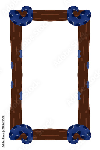 Octopus Ocean Frame Vector Illustration