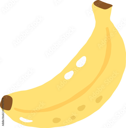 cute banana tropical fruit vector cartoon illustration
