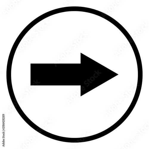 Travel airport round icon arrow