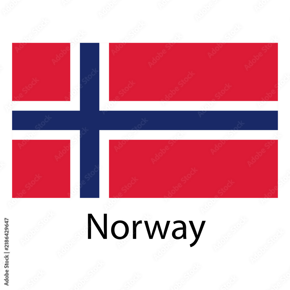 Fototapeta premium Norway national flag
