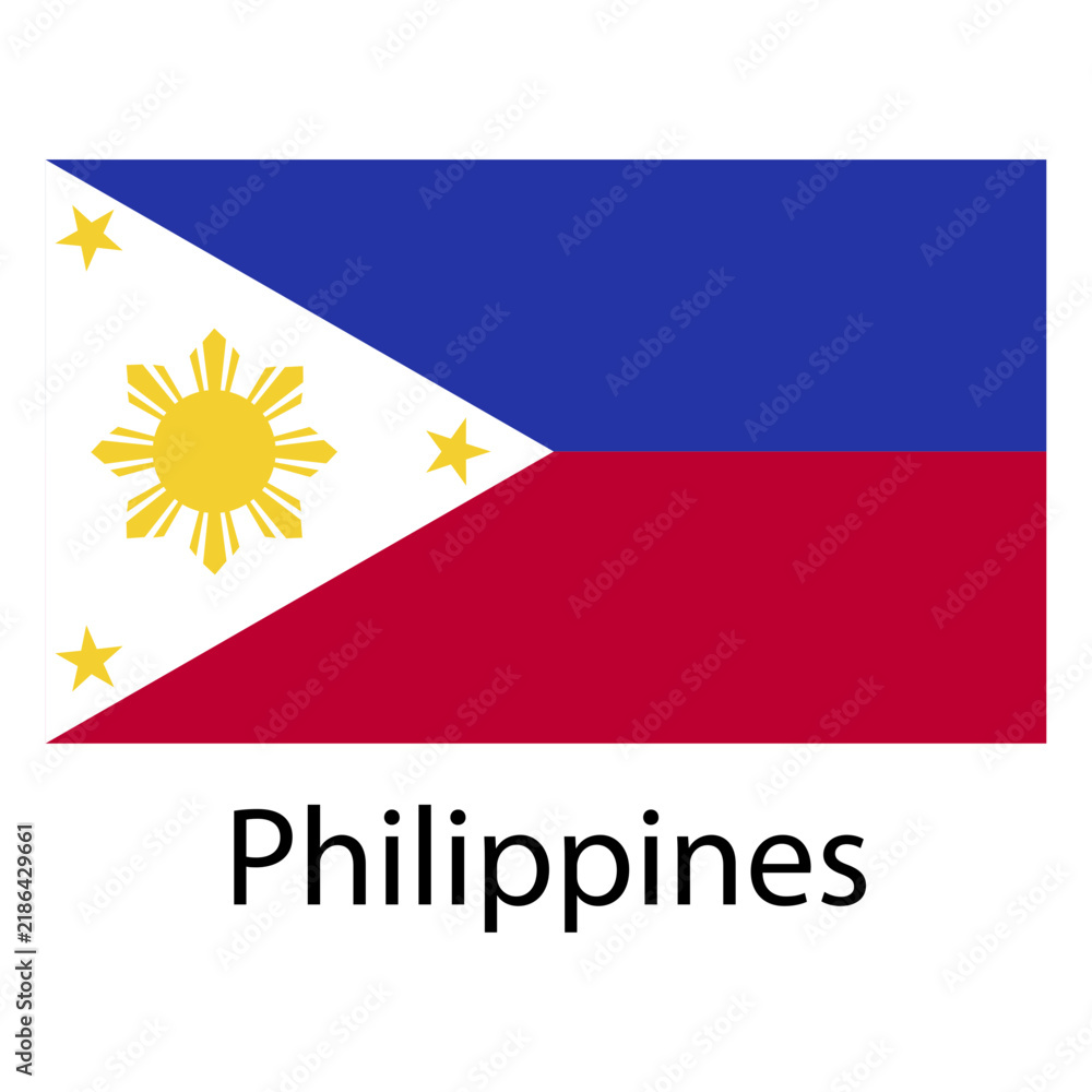 Obraz premium Philippines national flag