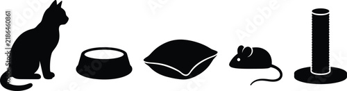 Animal silhouette vector illustration for wildlife and nature design