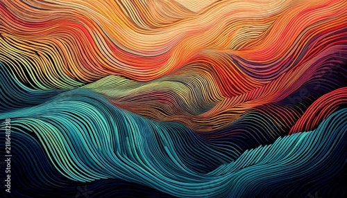 handwritten zigzag lines simple lines ripples electricity separation