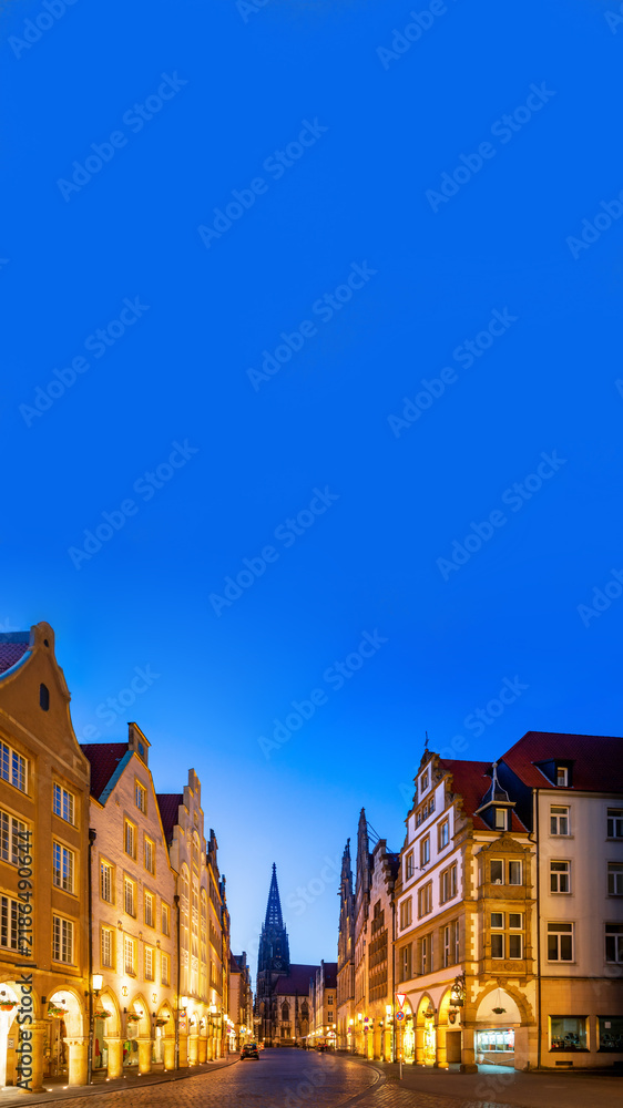 Fototapeta premium Altstadt, Münster, Nordrhein Westfalen, Deutschland 