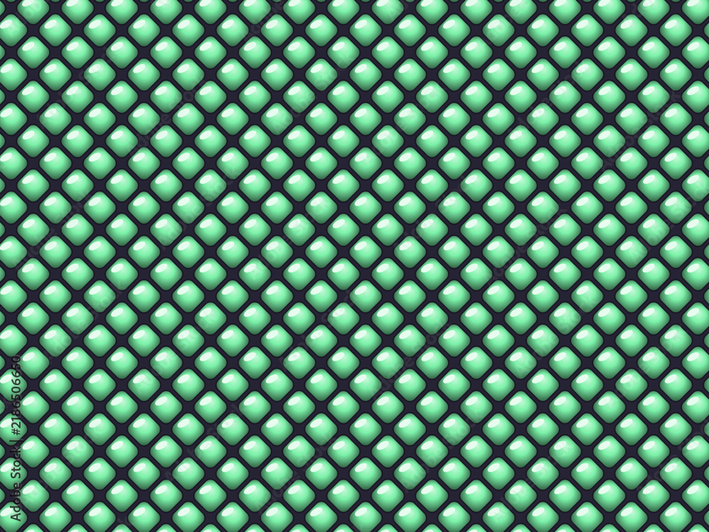 Fototapeta premium Squishy Tufted Cushion Grid Modern Abstract Pattern