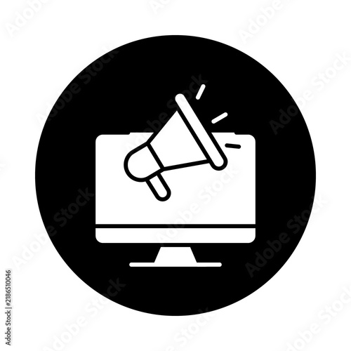 Digital Marketing Icon, Digital Marketing Strategy for Online Advertising, SEO and Customer Engagement, Modern Digital Marketing Campaign for Brand Awareness, Lead Generation and Business Growth