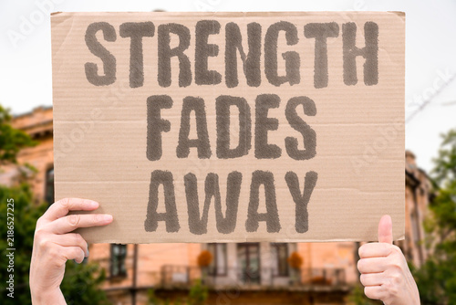 Картината върху платно "Strength fades away" Physical and mental capacity diminishes through inactivity