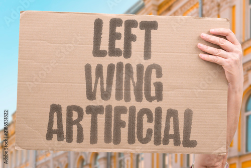 Obraz na plátně "Left wing artificial" Progressive artificial intelligence projects appear fabricated