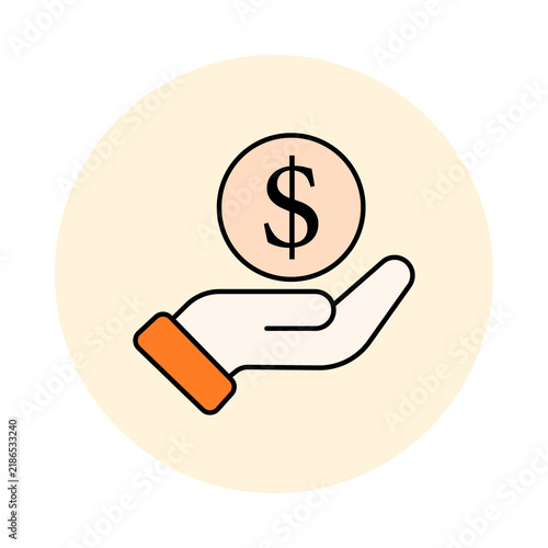Save Money Icon, Save Money and Financial Savings Concept for Budgeting and Personal Finance, Smart Money Saving Strategy for Financial Security and Wealth Growth