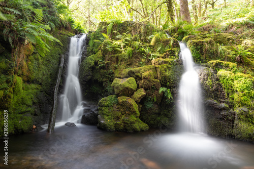 Long exposure of Venford Falls in Dartmoor National Park