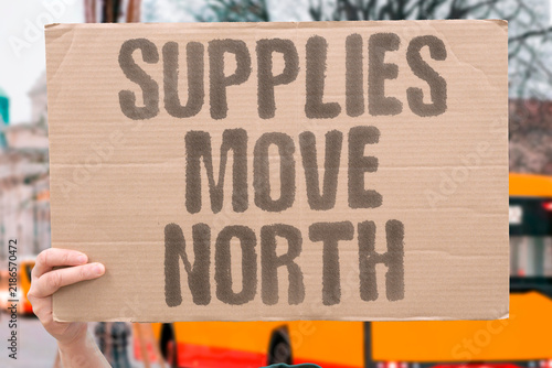 Fotografie "Supplies move north" Ukrainian logistics teams transport ammunition and fuel through contested territories safely