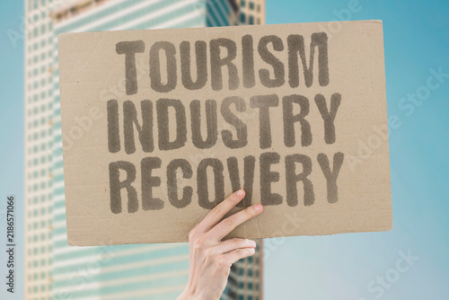 Obraz na płótnie "Tourism industry recovery" Hotel occupancy, visitor arrivals, and hospitality sector growth