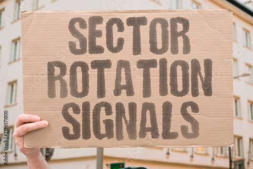 Принти на полотні "Sector rotation signals" Capital moves between industries as traders reassess relative value