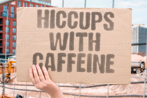 Foto "Hiccups with caffeine" Coffee and caffeinated beverages stimulate the nervous system and diaphragm
