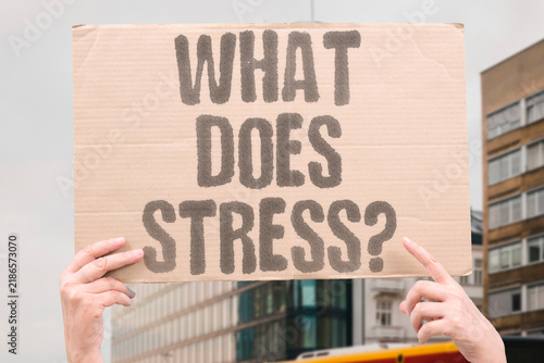 Картината върху платно "What does stress?" Chronic worry activates fight-or-flight and diaphragm tension
