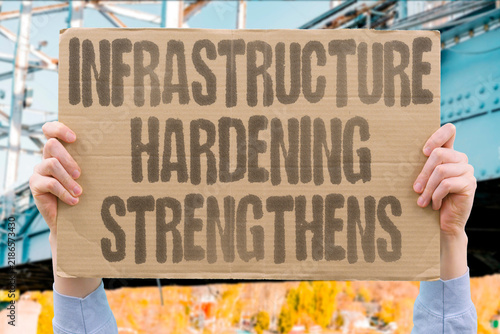 фотографія "Infrastructure hardening strengthens" Protective construction modifications increase facility resilience and redundancy