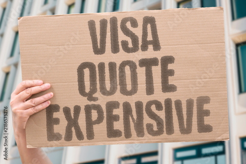 Foto "Visa quote expensive" Processing center adds hidden charges nobody disclosed beforehand