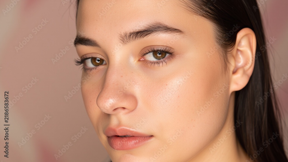 Fototapeta premium Black Hair Up Portrait