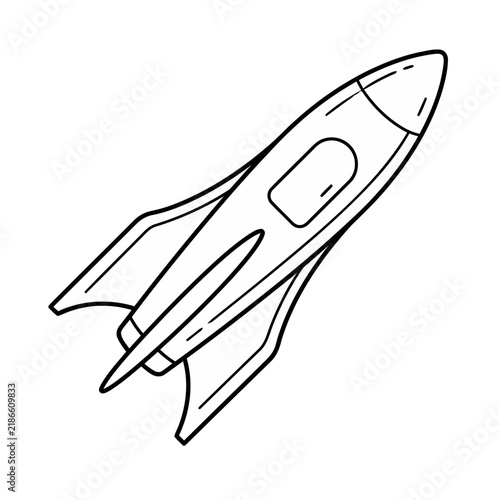 Rocket ship outline