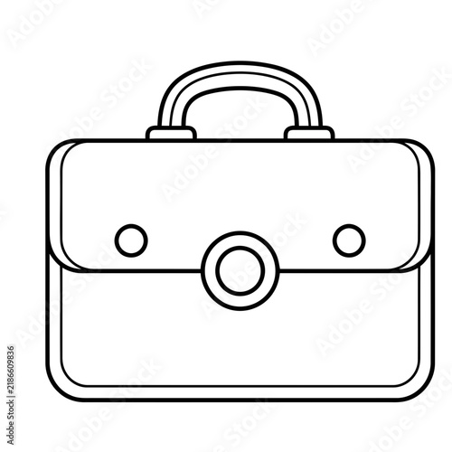Simple briefcase outline