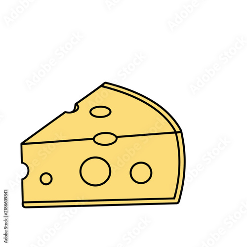 Slice of Swiss Cheese with Holes