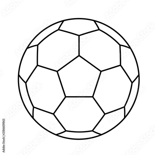 Soccer ball outline