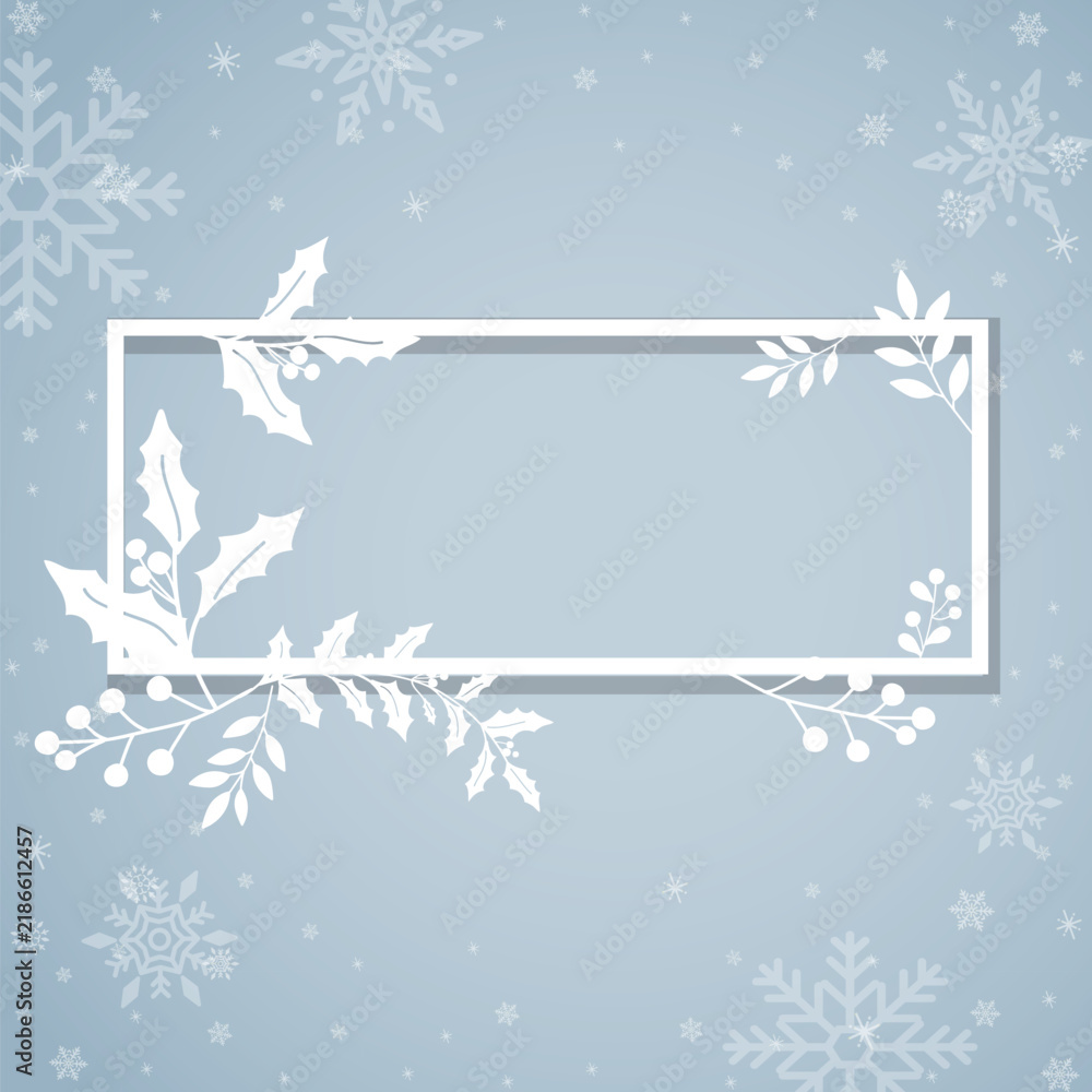 Naklejka premium Blank Christmas design space vector