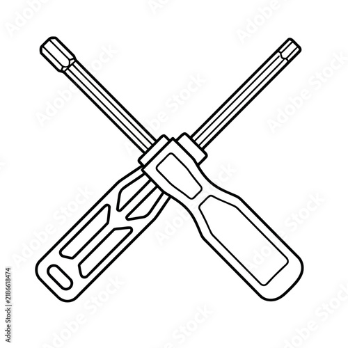 Two Screwdrivers Crossed