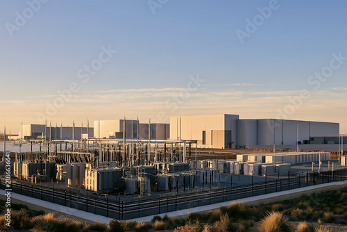 Data centre electrical substation supporting AI and cloud computing