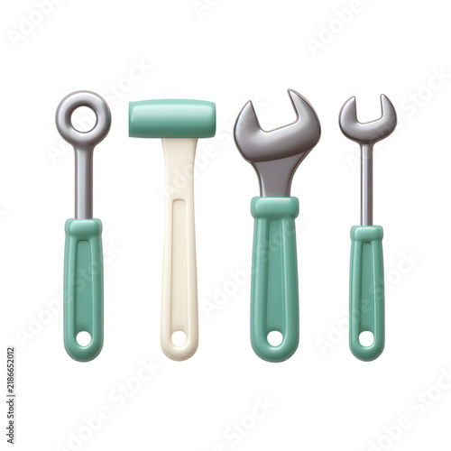 Colorful Cartoon Toy Tools for Kids' Playtime Fun
