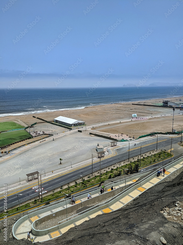 Obraz premium Costa Verde coastline in San Miguel Lima Peru