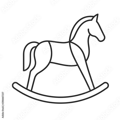 Rocking horse outline