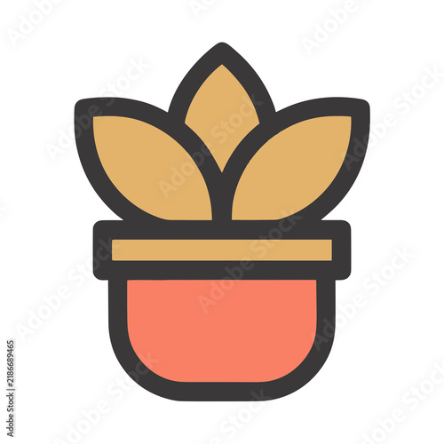 Potted plant icon
