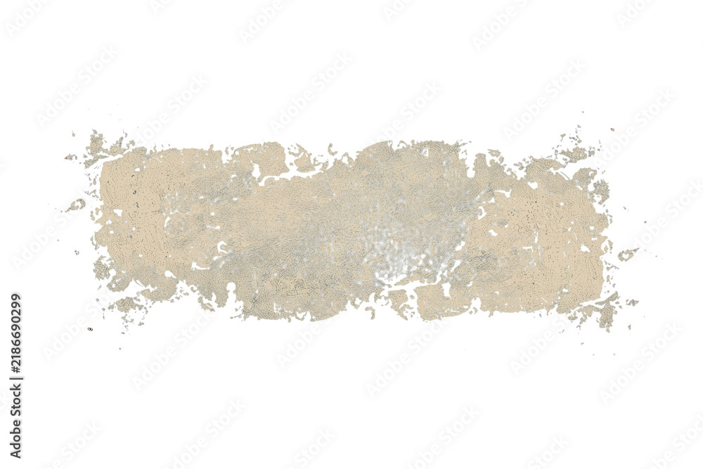 Fototapeta premium Distressed Beige Paint Rectangle Brush Texture
