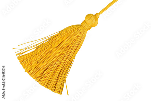 Golden Yellow Tassel with Angled Cord