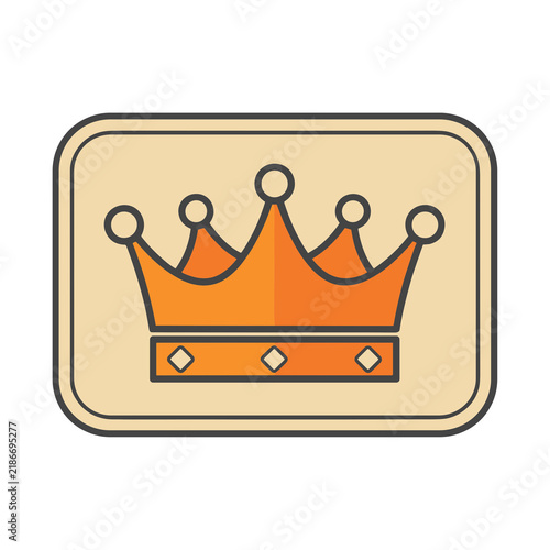 Bild auf Leinwand Crown icon