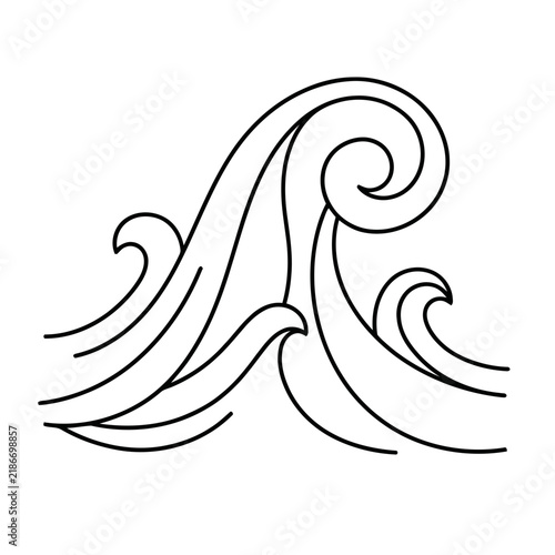 Stylized Wave Illustration