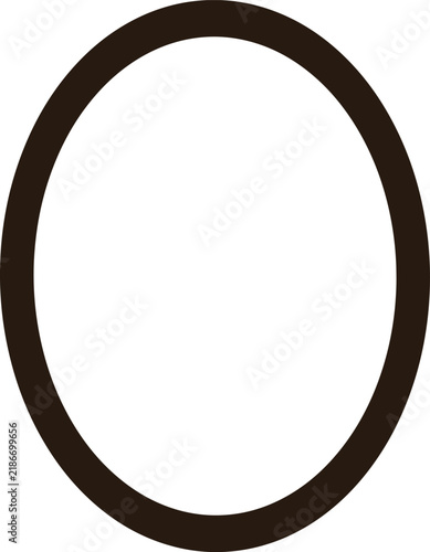 Minimalist black line number zero cartoon digital drawing for kids learning and preschool worksheets