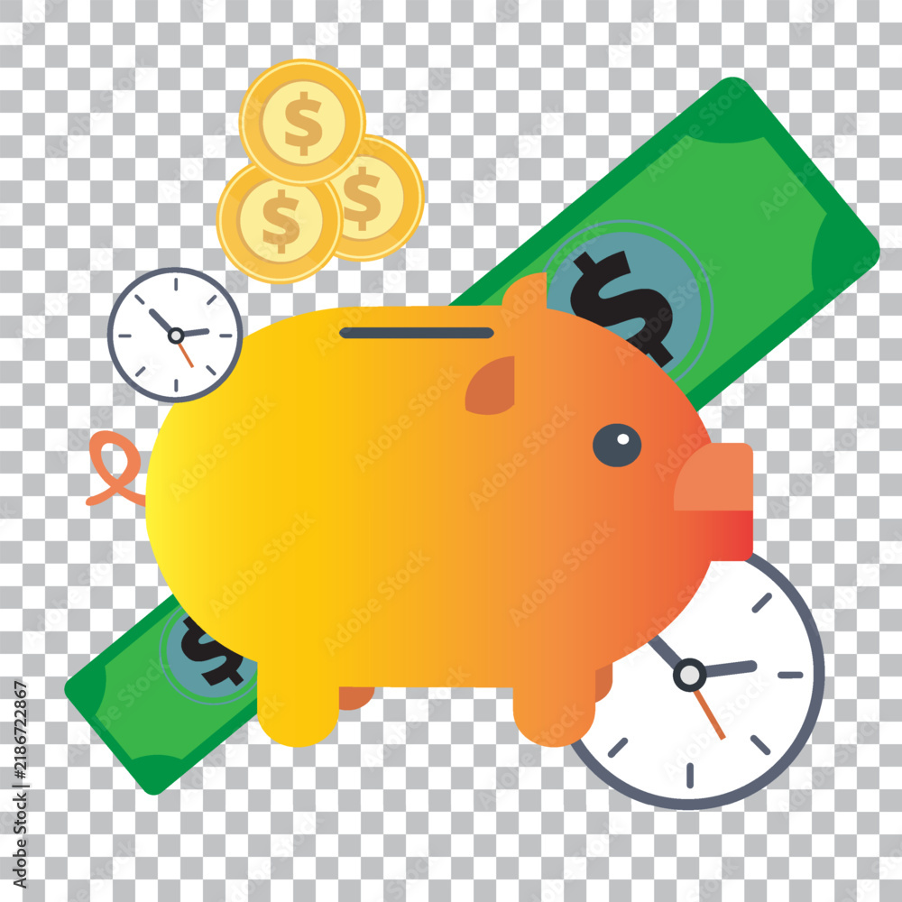 Fototapeta premium Business and Financial Management Vector Icon Set for Corporate Strategy, Investment, Finance, Marketing, and Time Management