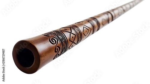 Intricate carved didgeridoo