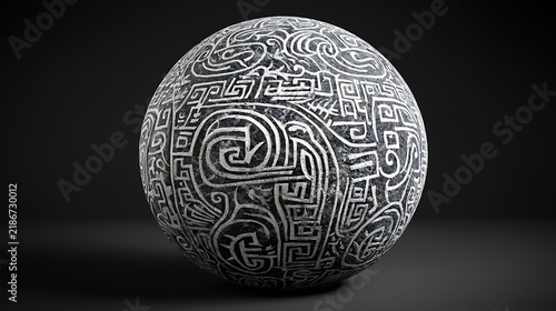 Intricate patterned sphere design