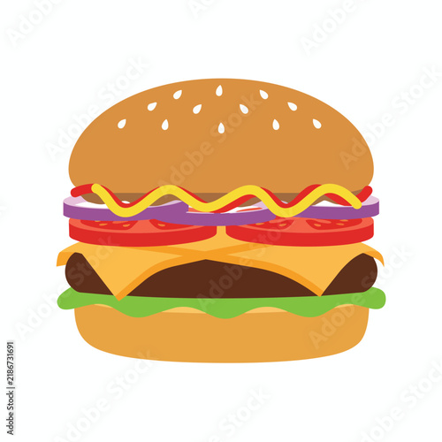 Juicy Cheeseburger with Fresh Ingredients
