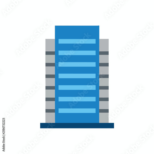 Modern Office Building Vector Illustration
