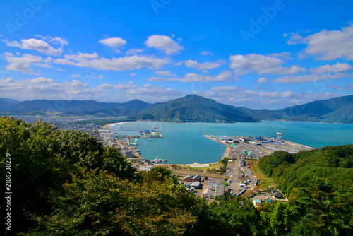 天筒山展望台からの眺望・敦賀湾（福井県・敦賀市）