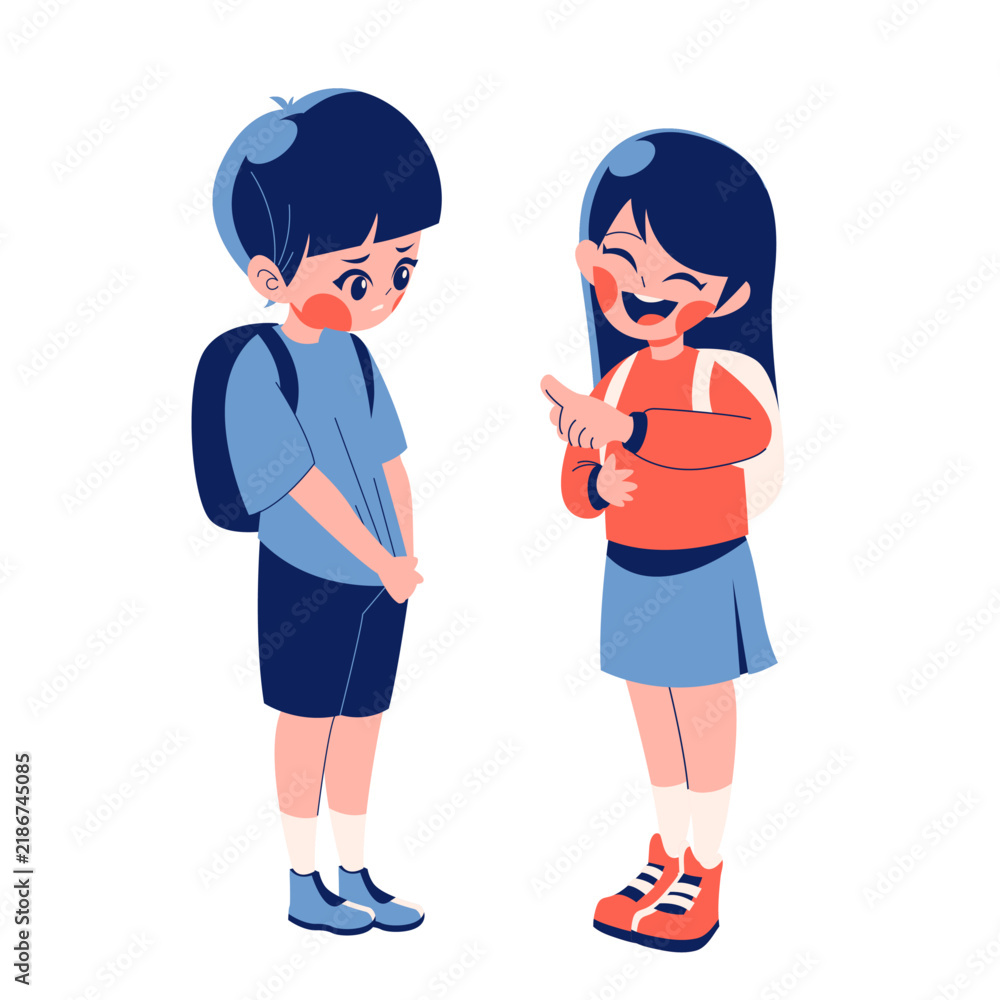 Fototapeta premium School Bullying and Peer Pressure