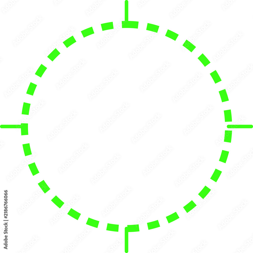 Fototapeta premium Cyberpunk style neon green circular electric spark frame for futuristic user interface and gaming project