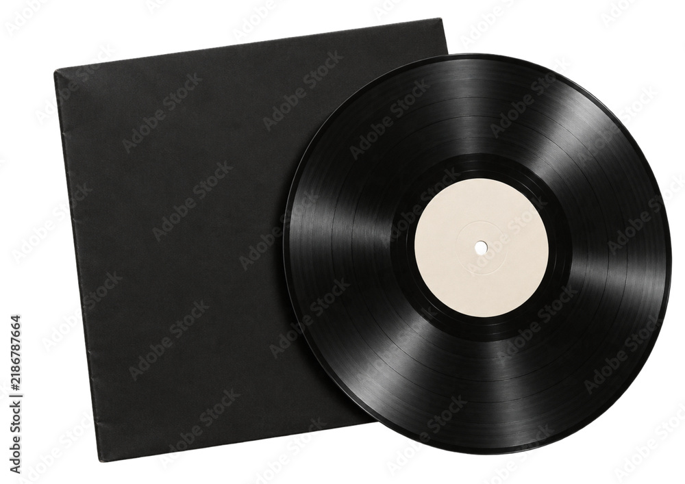 Fototapeta premium vinyl record isolated on white