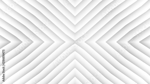 Abstract 3D white lines in the pattern loop slow motion background.