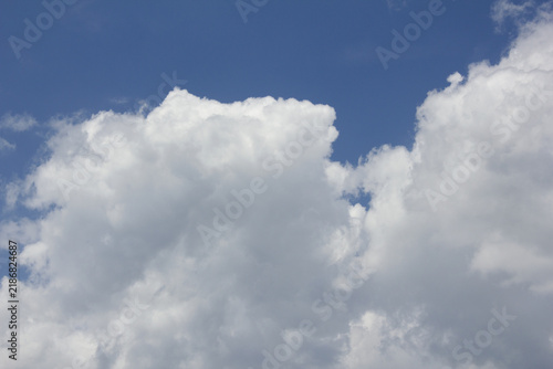 Photography It is a blue sky with clouds.