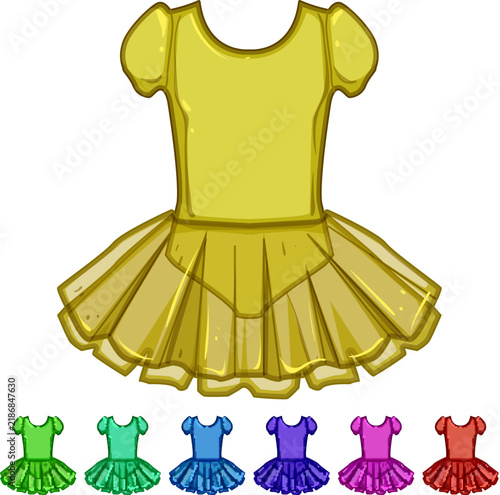 Canvastavla stage ballerina dress cartoon